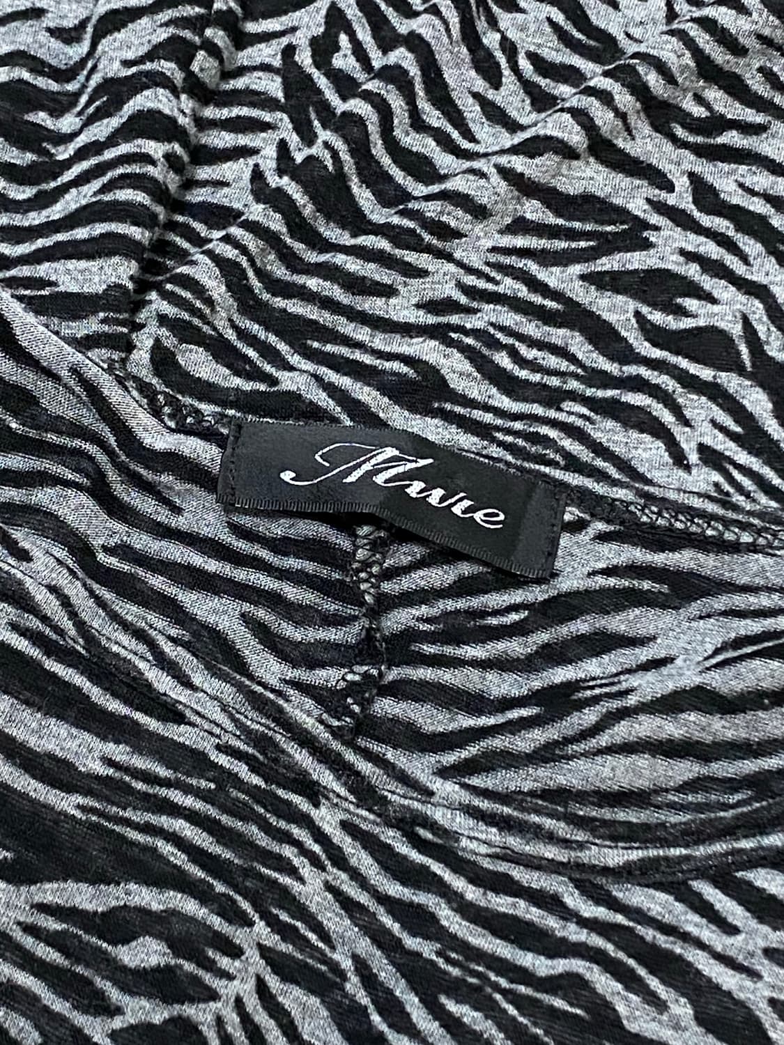 Japanese vtg 지브라패턴 셔링 반팔티셔츠 상품이미지6
