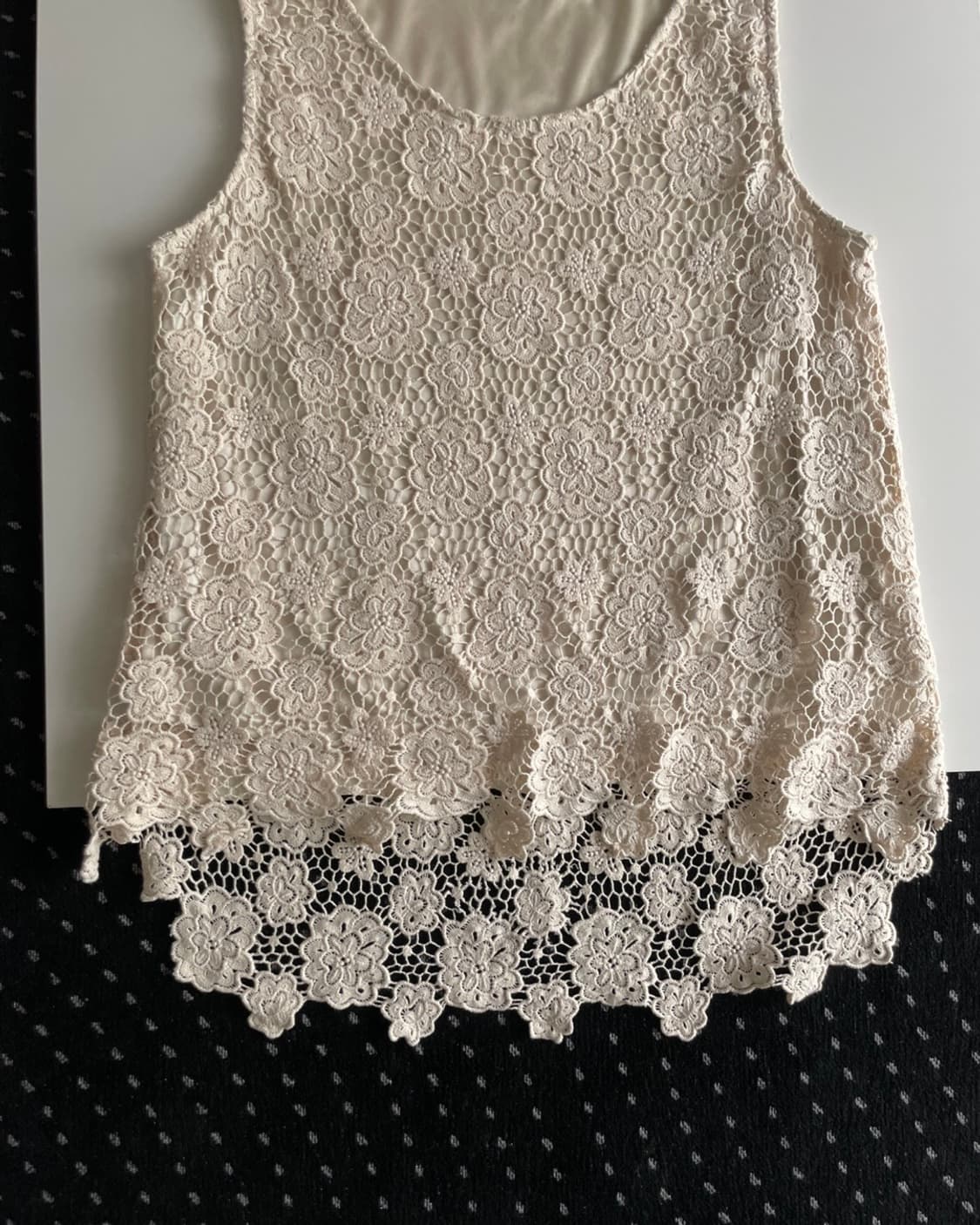 crochet flower sleeveless 상품이미지8
