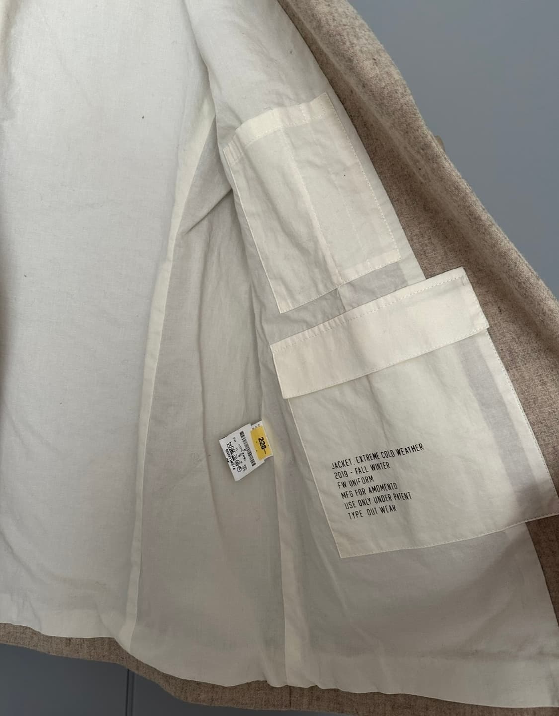 아모멘토 울 자켓 상품이미지4