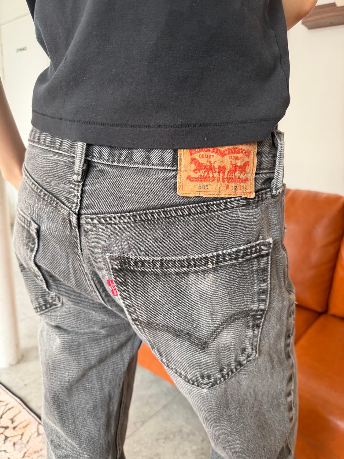 리바이스 505 흑청 상품이미지9