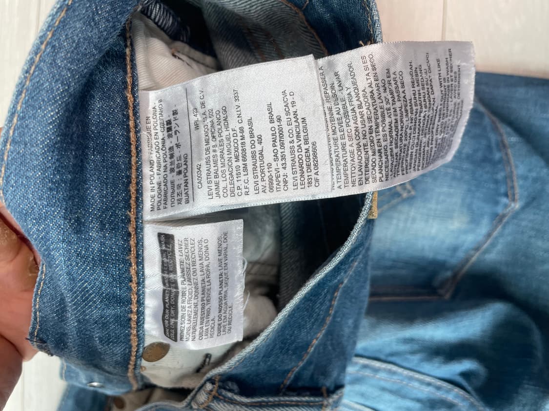 리바이스 501 데님 팬츠 (중청) 상품이미지5