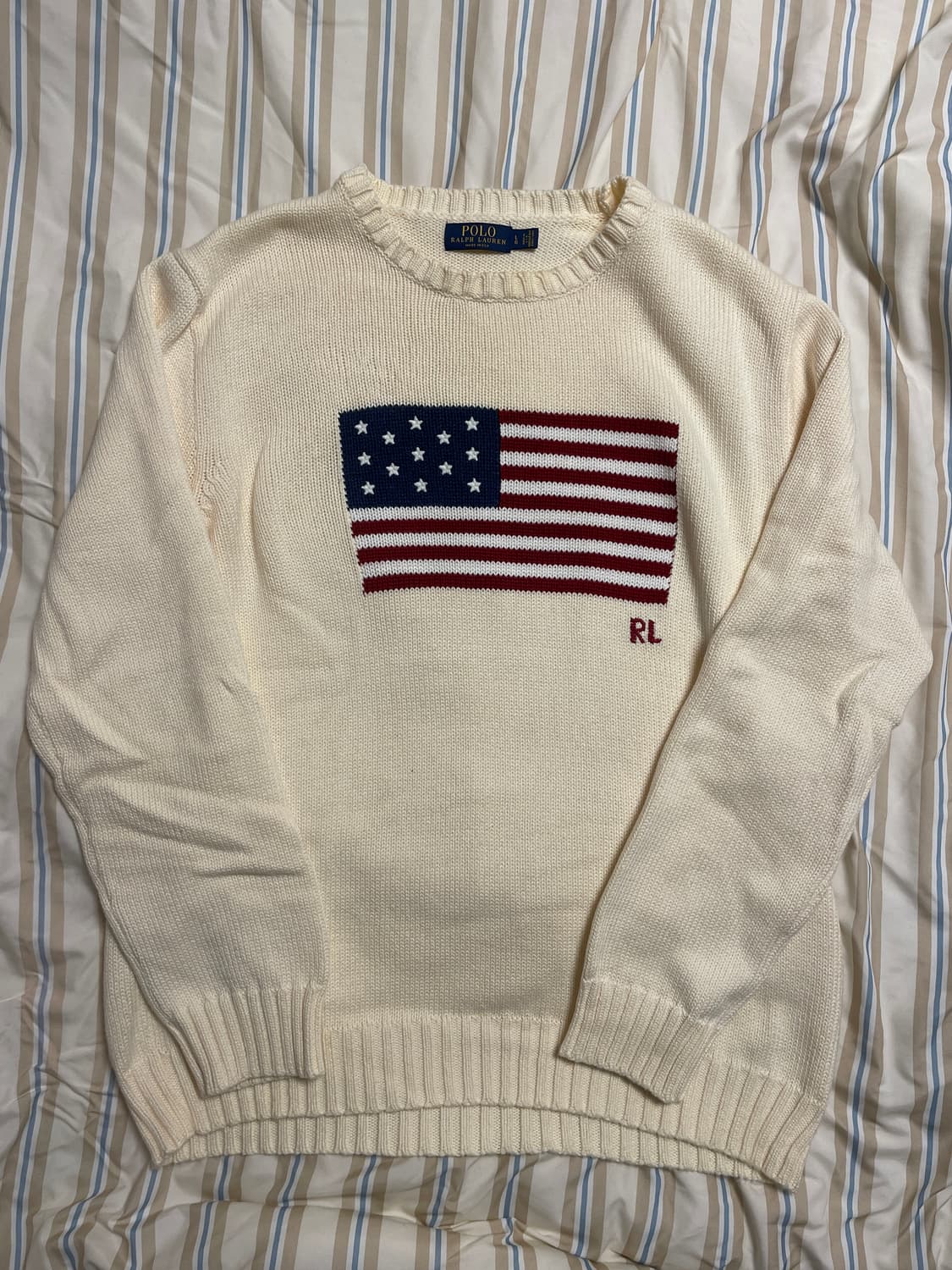 폴로 성조기 니트 L 상품이미지1