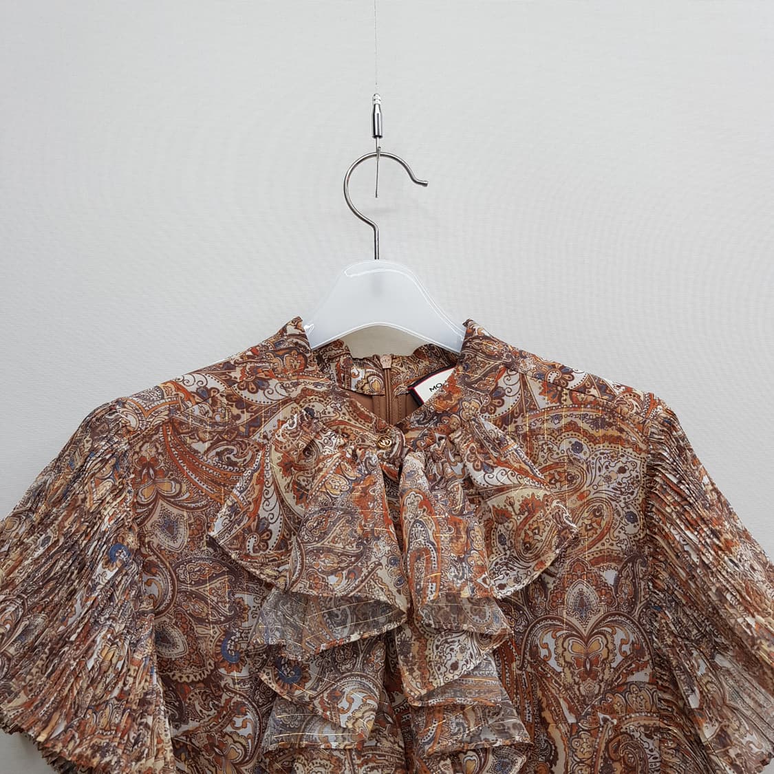 모조에스핀 2021 페이즐리 러플 플리츠 원피스 M사이즈 상품이미지2