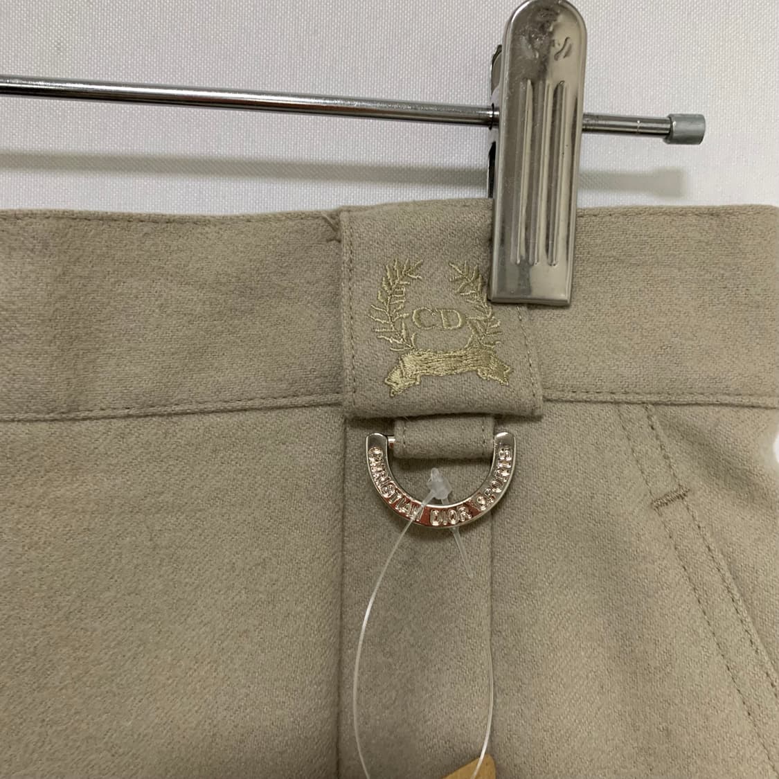 크리스찬 디올 스포츠 빈티지 트임 미디 스커트 그레이 아이보리 L 상품이미지4