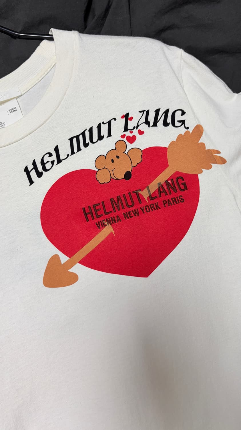 헬무트랭 발렌타인 반팔 티셔츠 M 화이트 상품이미지1