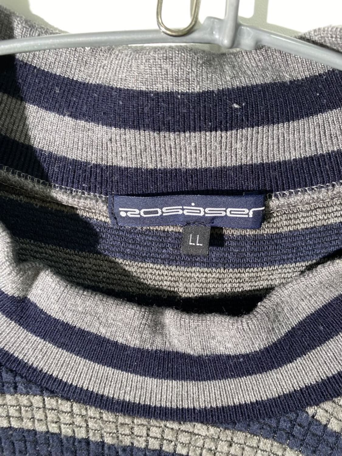 rosasen 스트라이프 모크넥 티셔츠 상품이미지4