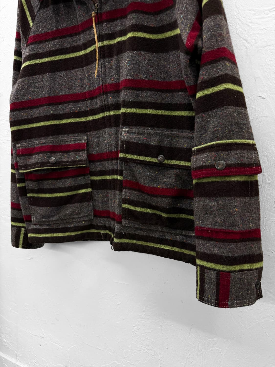 ku usa 스트라이프 울 후드집업 상품이미지3