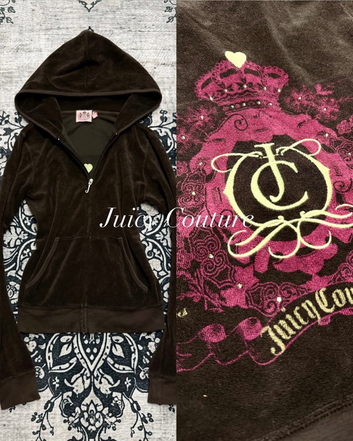 Juicy Couture velvet hoodie 상품이미지1