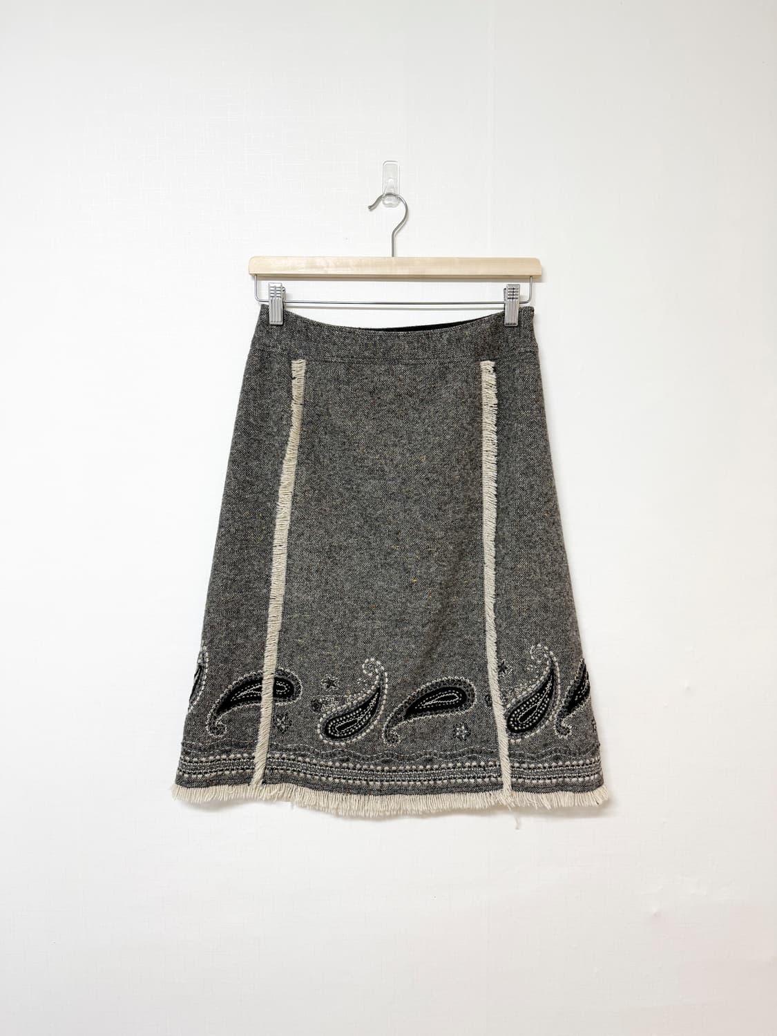 dedanae 페이즐리 자수 스커트 상품이미지1