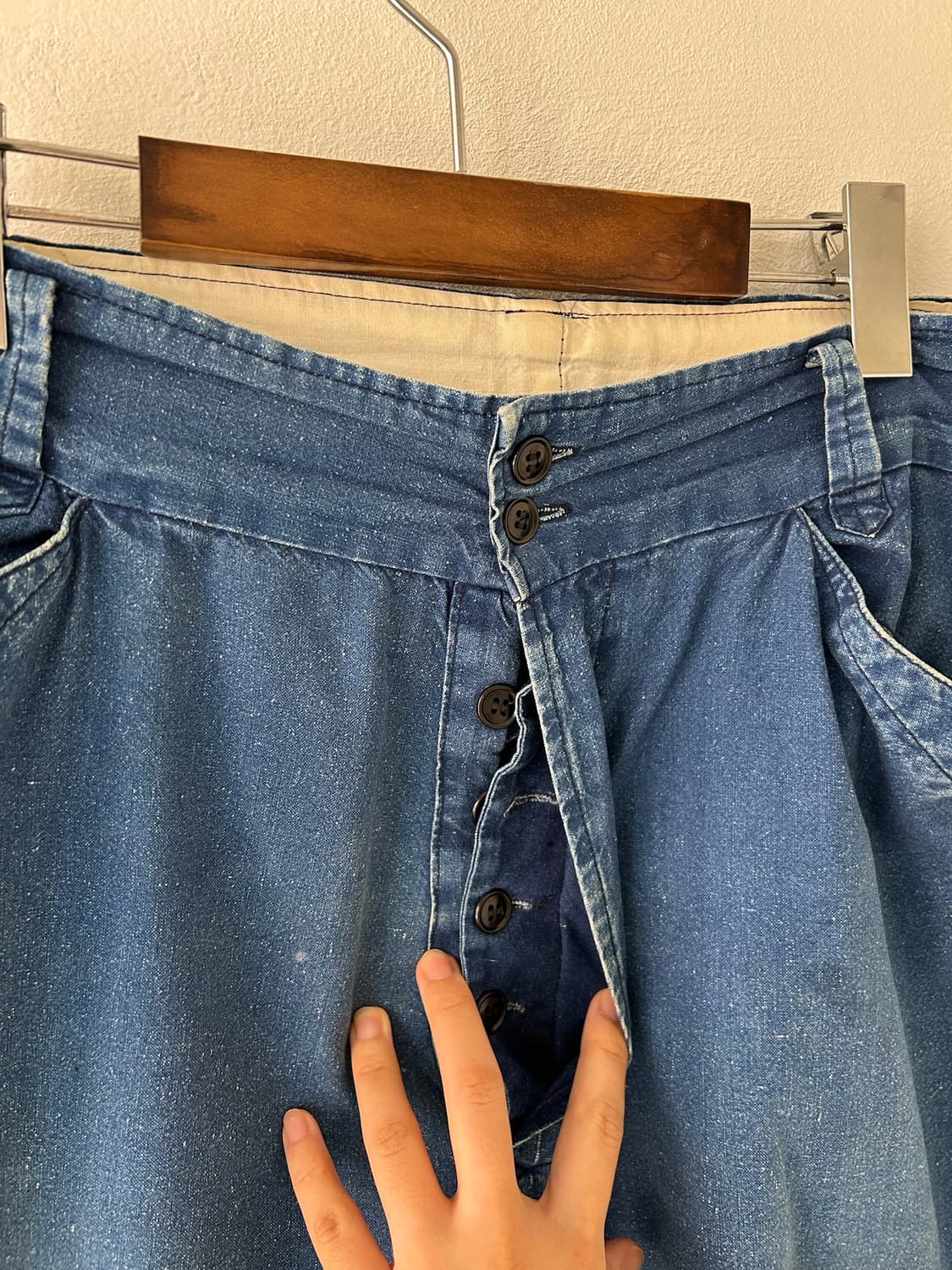 Old French Work Utility Faded Pant. 상품이미지4