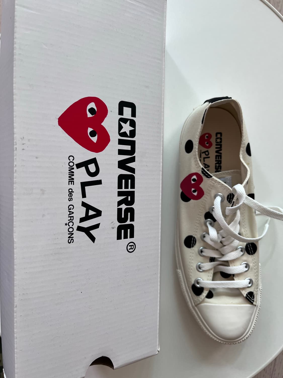 컨버스 X 플레이 꼼데가르송 척 70 로우 폴카 닷 상품이미지3