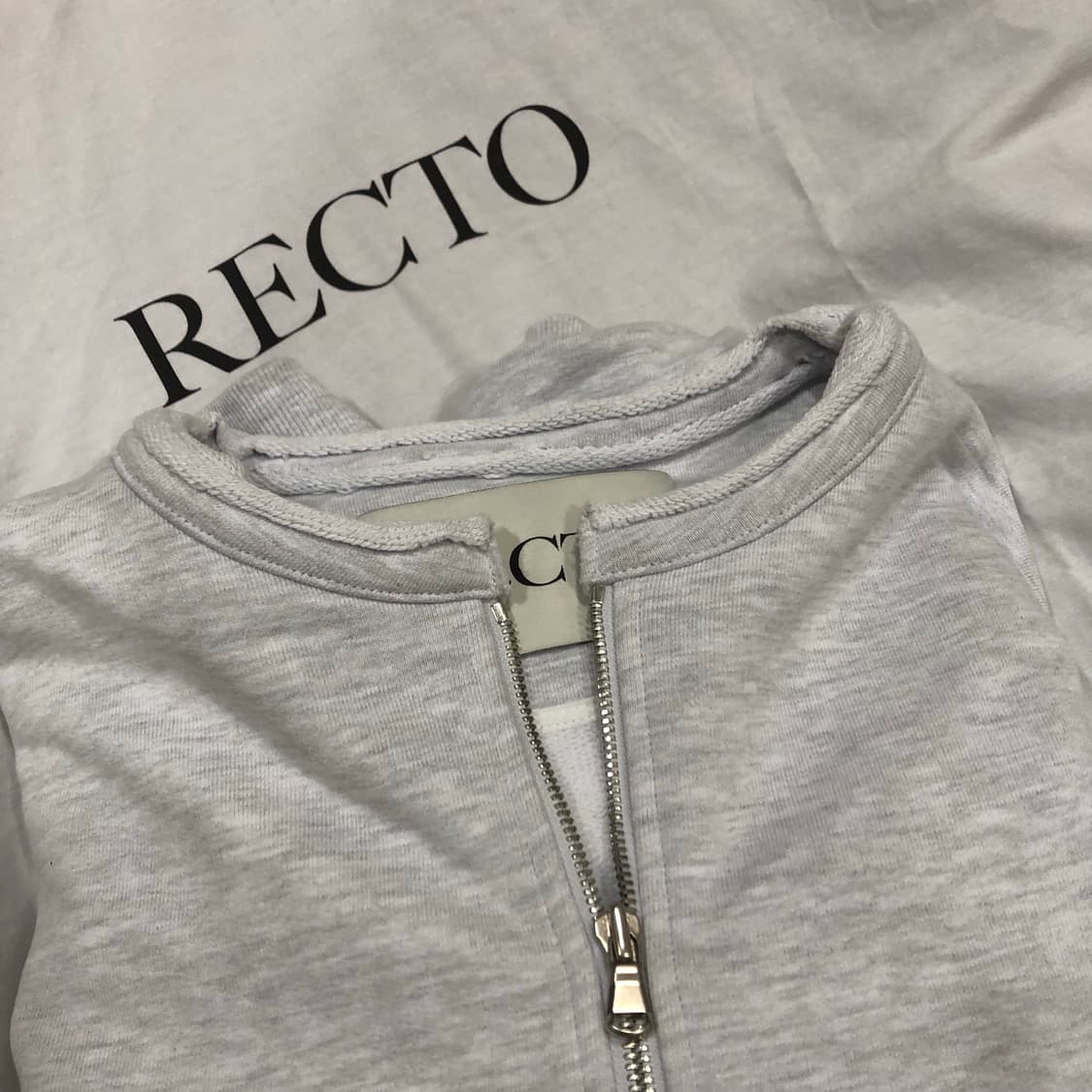 렉토 로우엣지카라 맨투맨 그레이 OS 상품이미지1