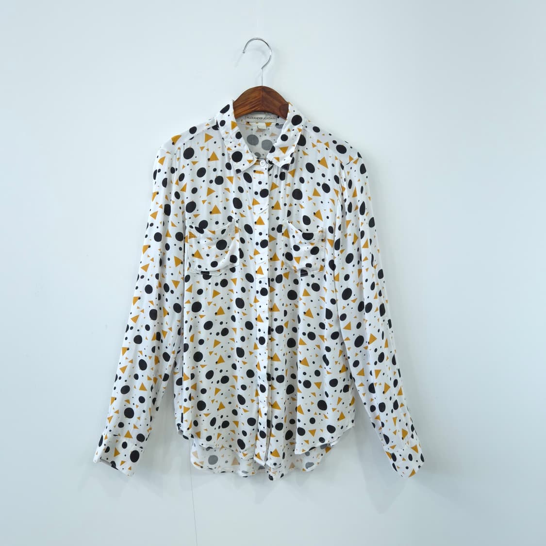Alexander Jordan 도트&트라이앵글 패턴 셔츠 블라우스 상품이미지1