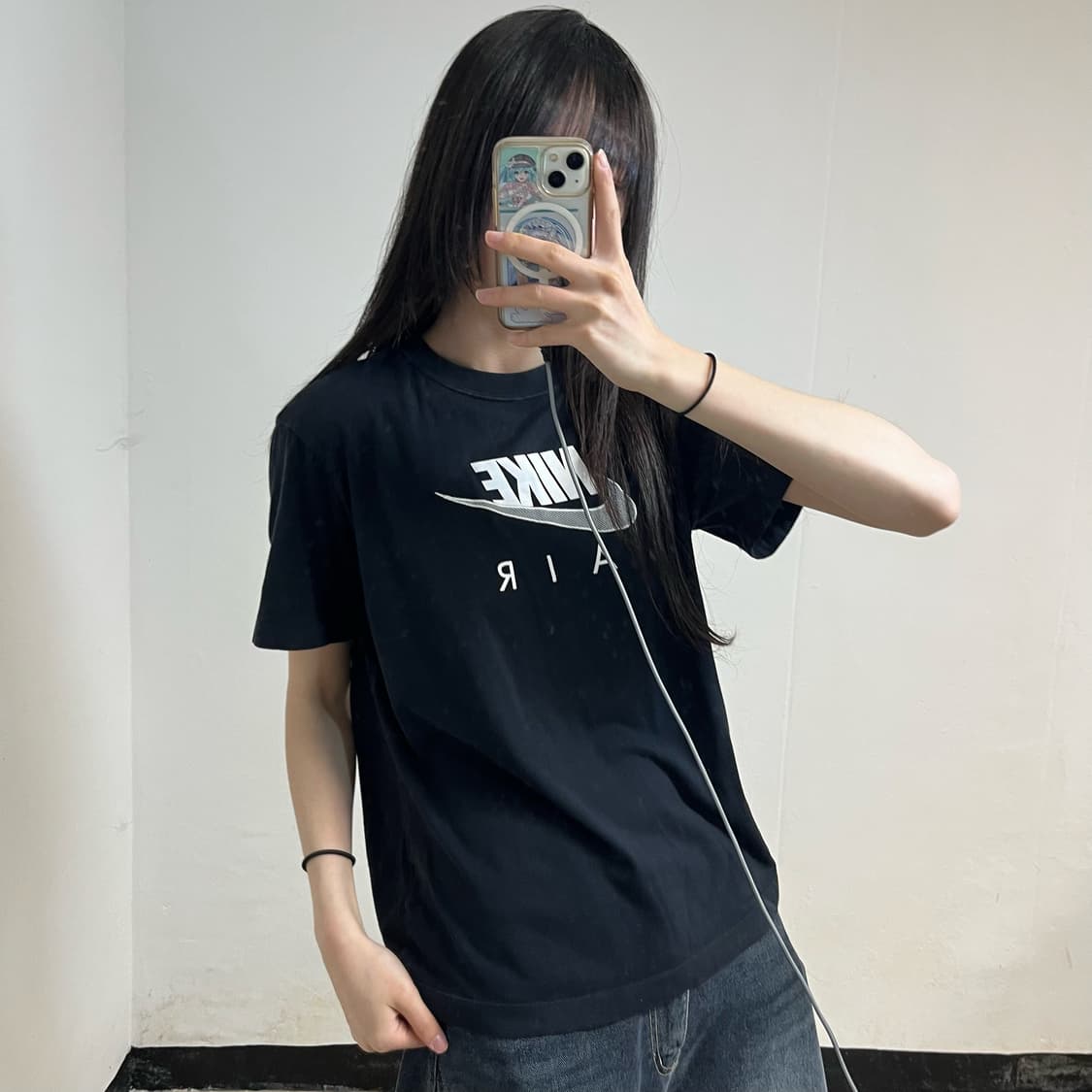 Nike Black Big Logo T-Shirt 상품이미지3