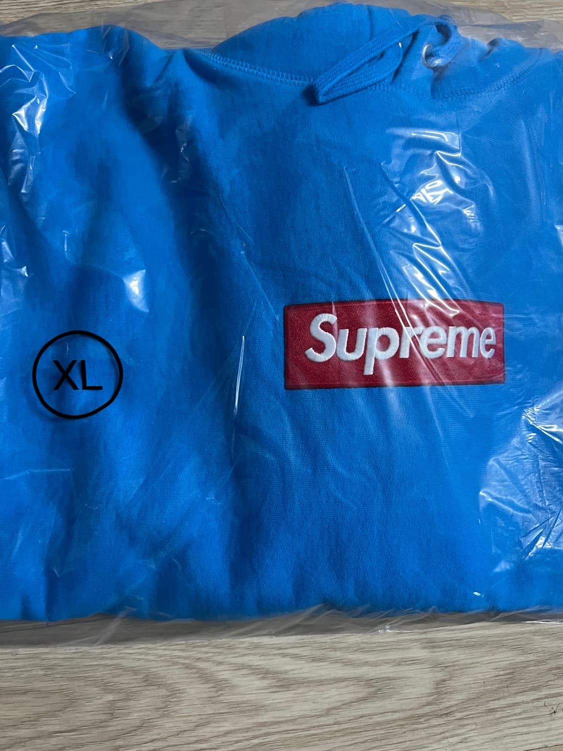 (새제품/XL) 슈프림 박스로고 후드 시안컬러 상품이미지2