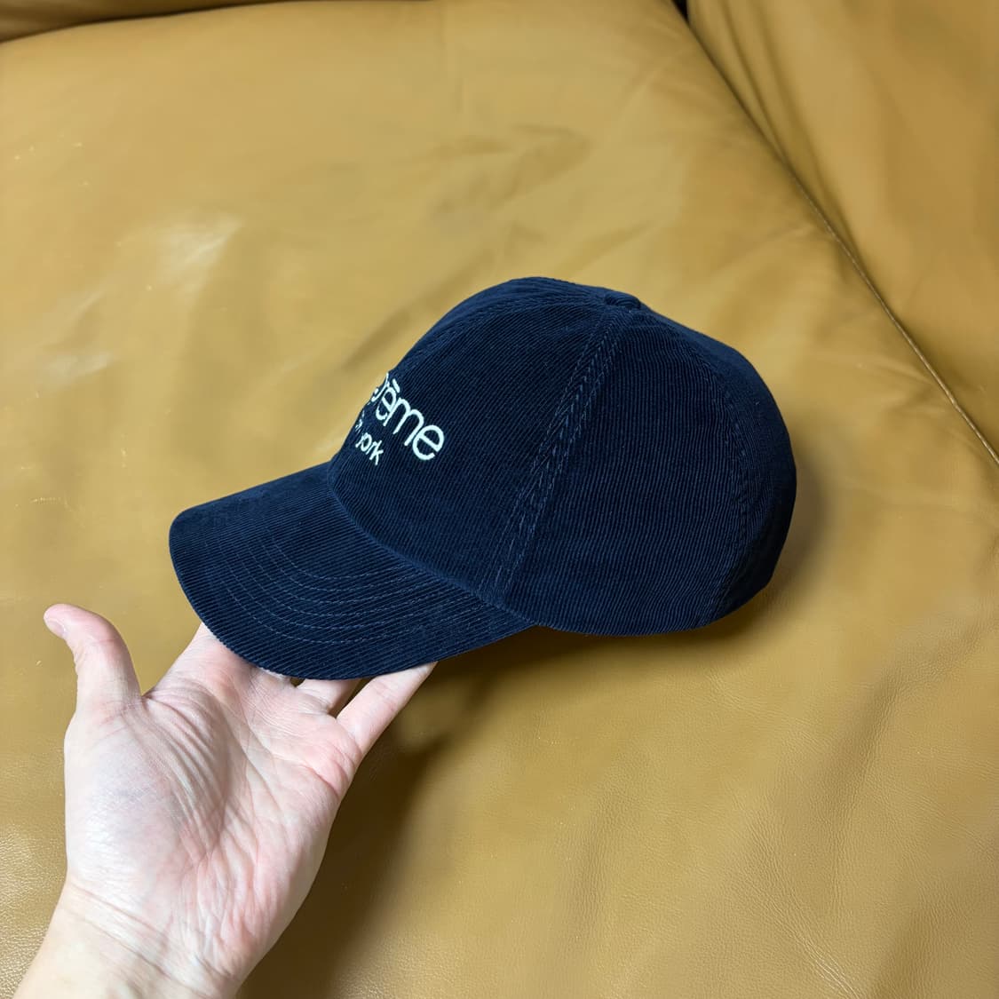 슈프림 6패널 볼캡 모자 고어텍스 클래식 로고 네이비 상품이미지4