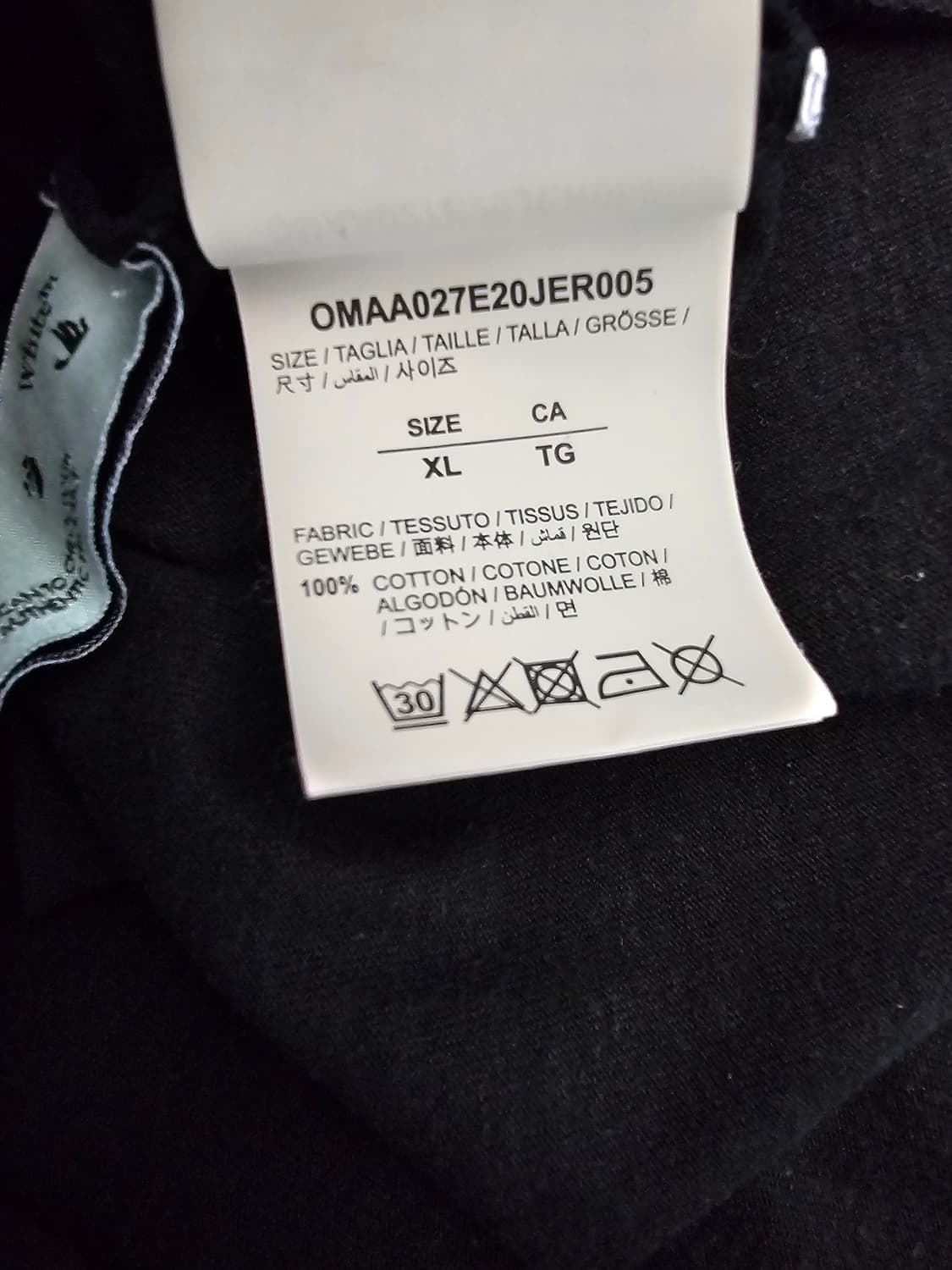 오프화이트 마커애로우 반팔티셔츠 XL 정품큐알 상품이미지5