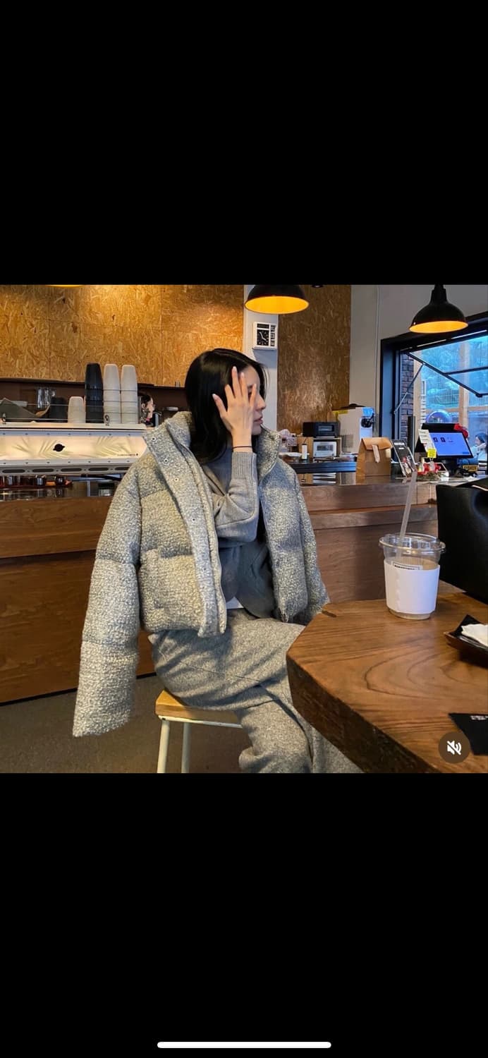 🖤 씨끌로에 부클 크롭 덕다운 패딩 상품이미지9