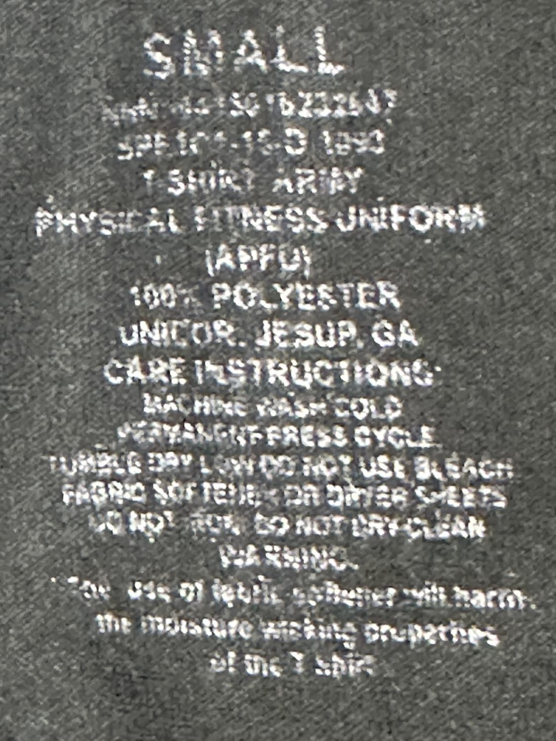 미육군 APFU 체육복 트레이닝복 긴팔 티셔츠 (S) (6) 상품이미지6