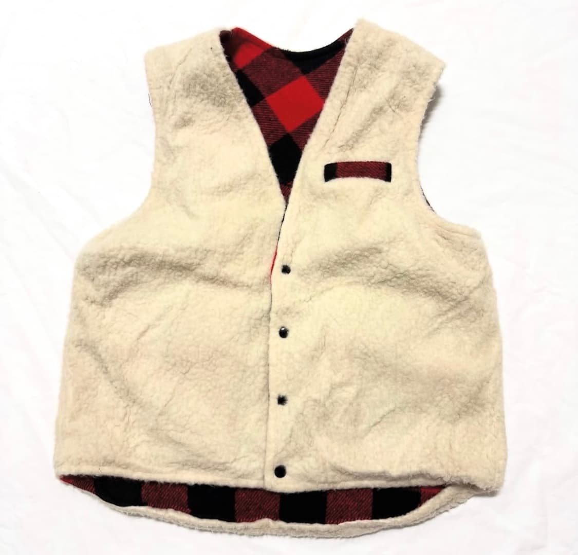 Shane - 80s 플리스 울 헌팅 베스트 상품이미지3