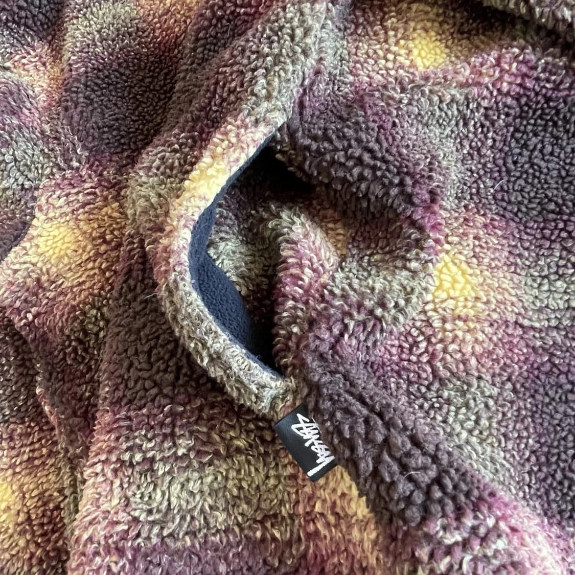 스투시 쉐도우 플레이드 쉐르파 집 셔츠 상품이미지3