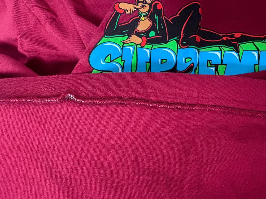 XL)슈프림 Supreme Catwoman T-Shirt Cardinal 상품이미지7