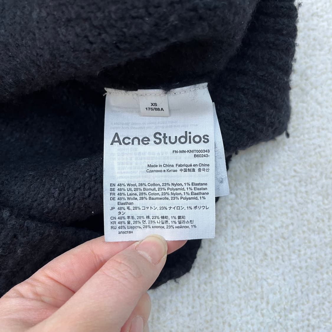 XS 아크네 울 니트 스웨터 (보풀) 0310M 상품이미지3