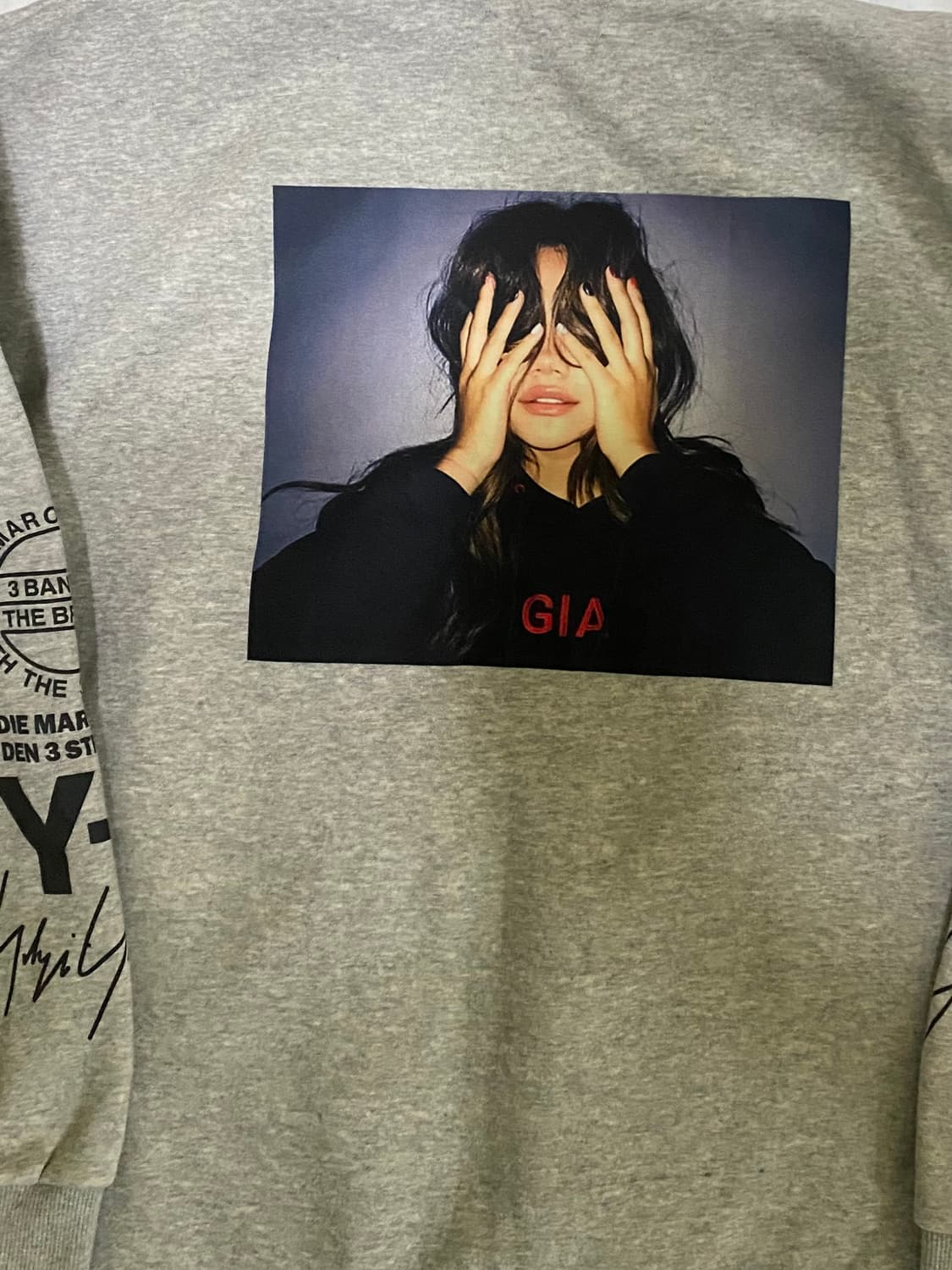 프린팅 기모 후드티셔츠 Y-3 마크 100 사이즈 상품이미지4