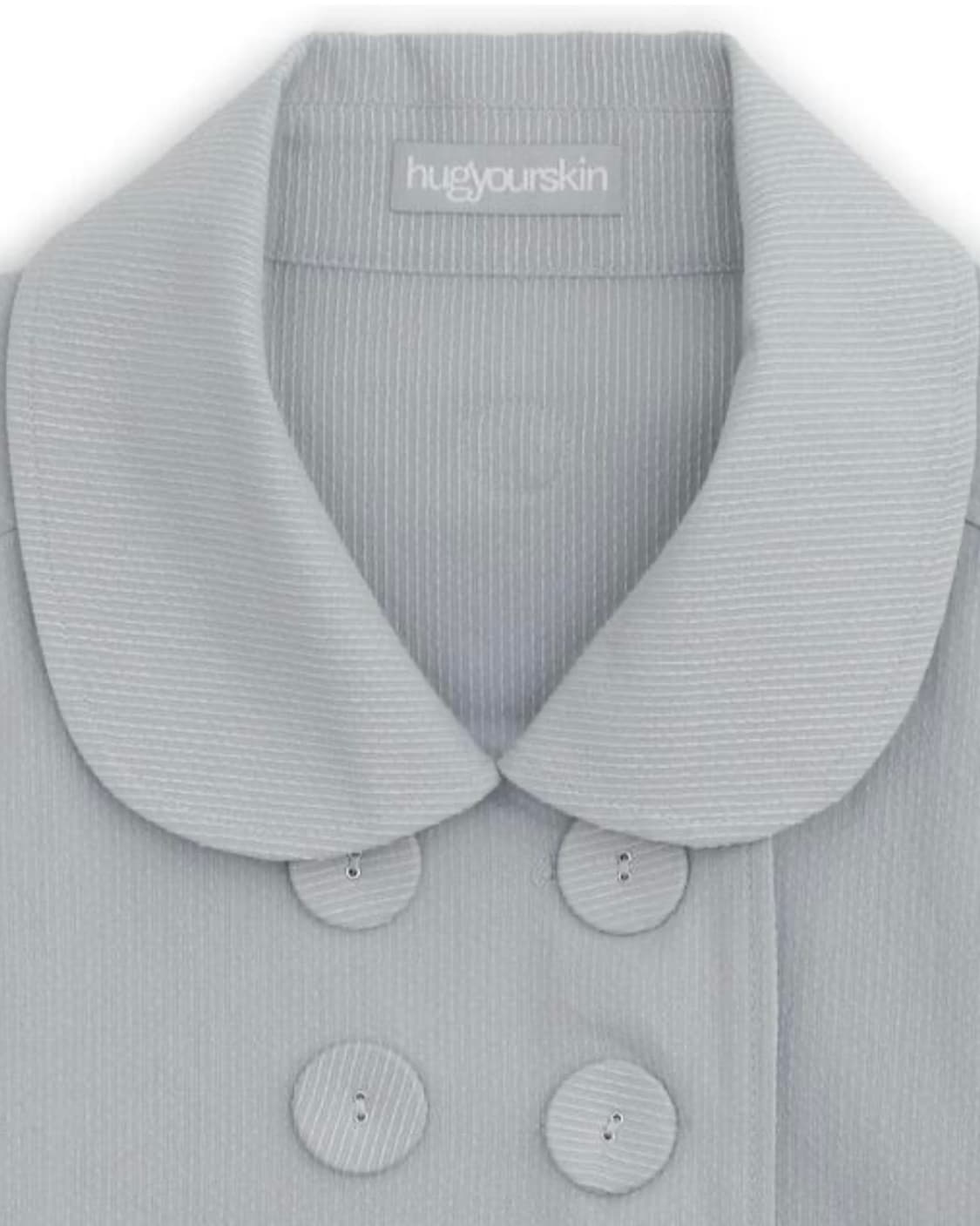 허그유어스킨 디테쳐블 라운드 자켓 그레이시 블루 상품이미지3