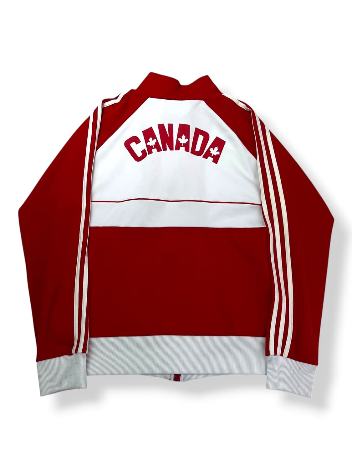 100 90s 아디다스 캐나다 흰빨 트랙탑 져지 상품이미지2