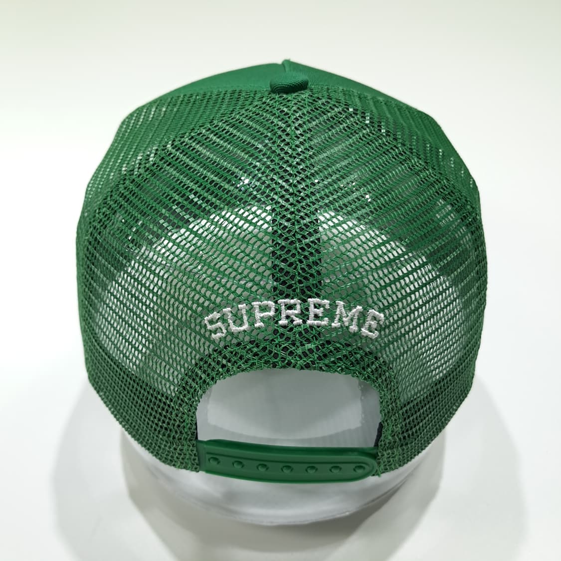 CL840 슈프림 그린 코끼리 & 카지노 자수 메쉬 트러커햇 모자 상품이미지5