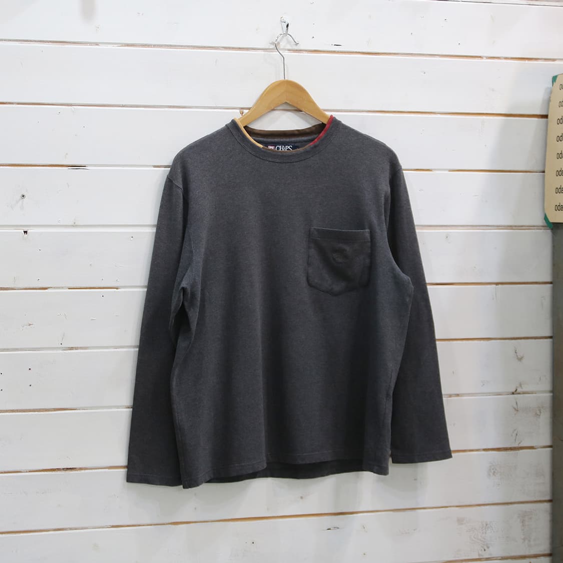 (착용컷) CHAPS 랄프로렌 포켓 티셔츠 (남성용 100) 상품이미지1