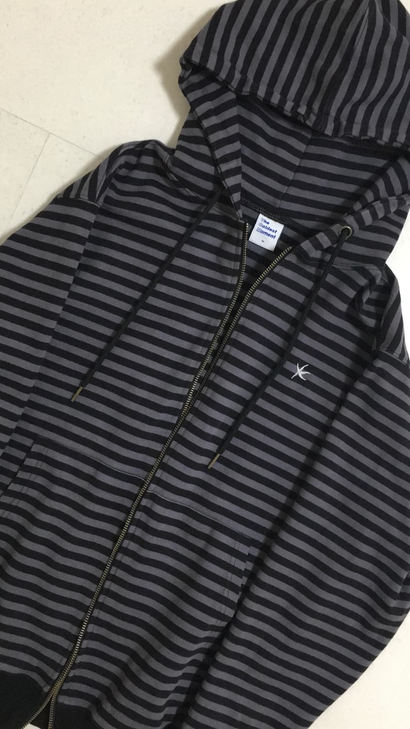 더콜디스트모먼트 TCM stripe hooded zip-up M 상품이미지4
