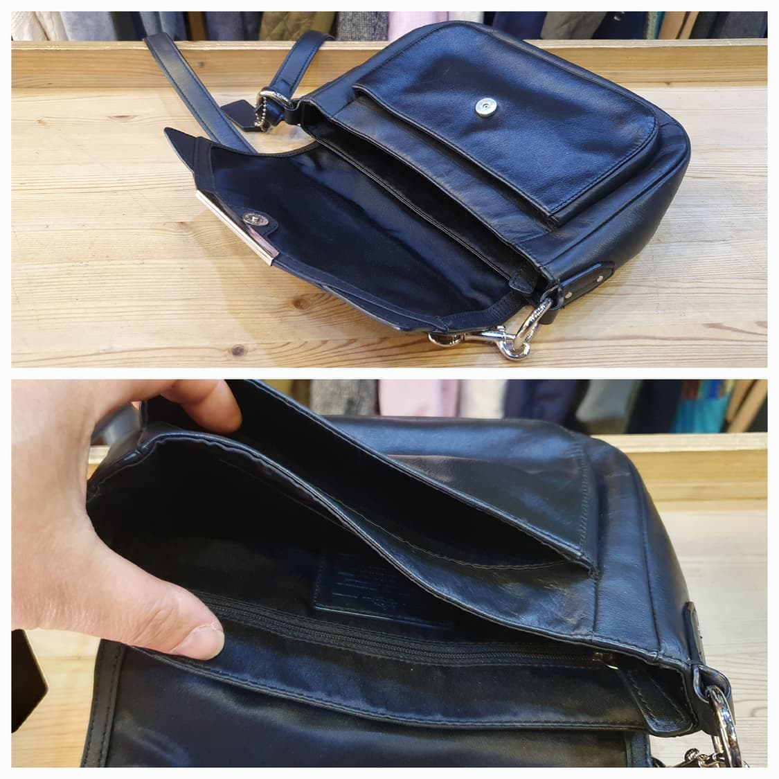 코치 레더 크로스백 상품이미지6