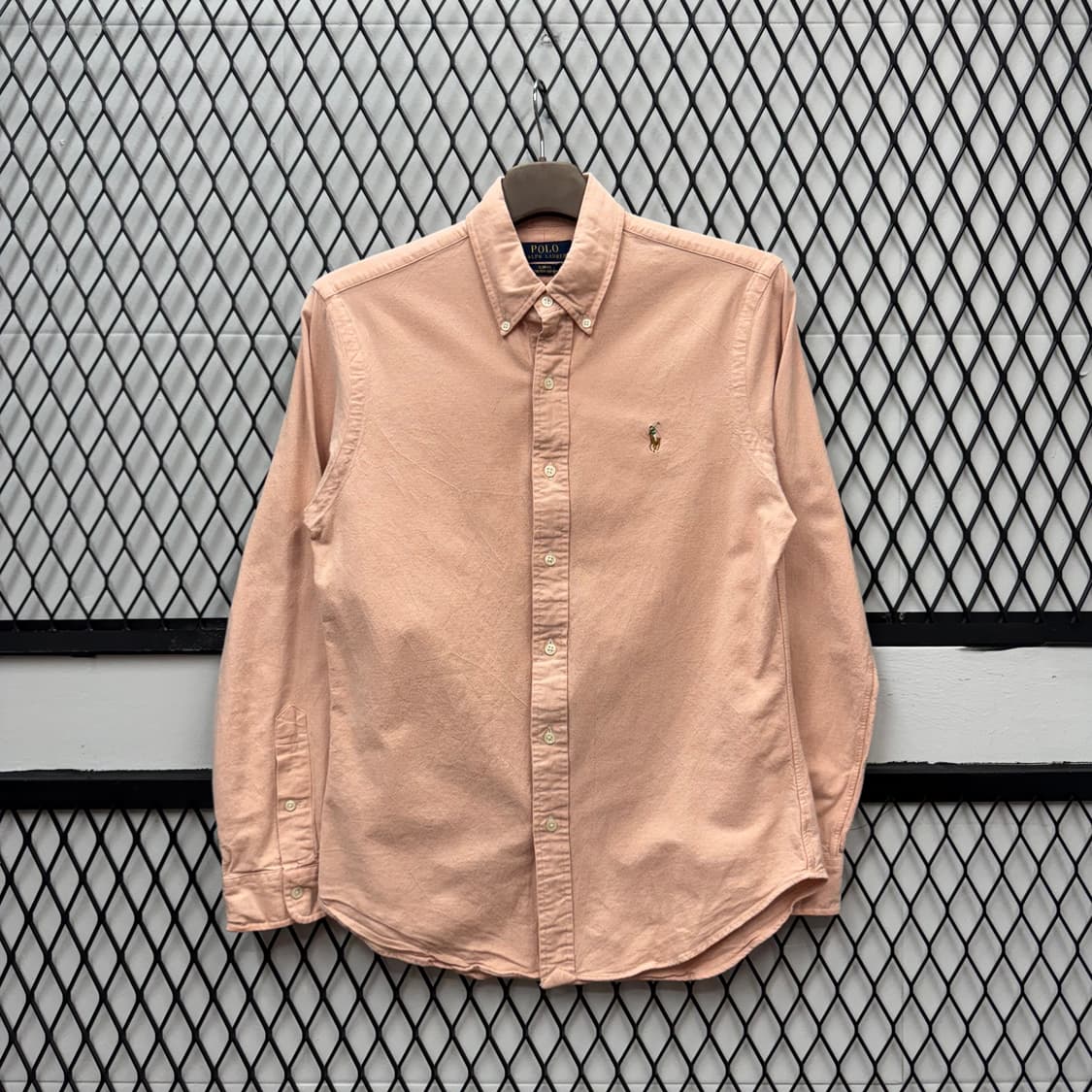 폴로 랄프로렌 솔리드 긴팔 셔츠 멀티포니 포인트 핑크 상품이미지1