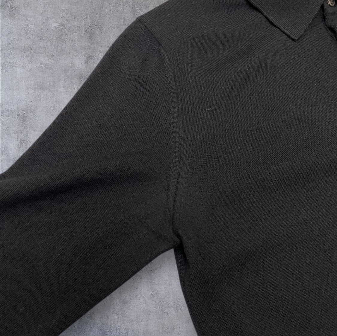 솔리드옴므 Solid homme 블랙 울 카라 니트 48 상품이미지5