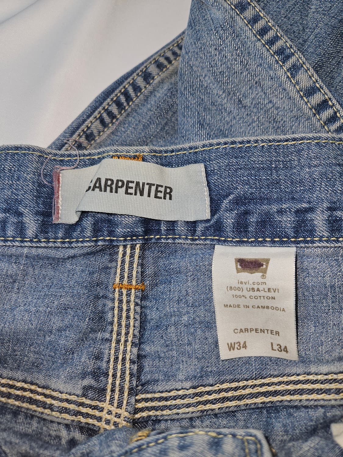 00s 리바이스 카팬더 데님팬츠 청바지 진 빈티지 노탭 34x34 상품이미지4