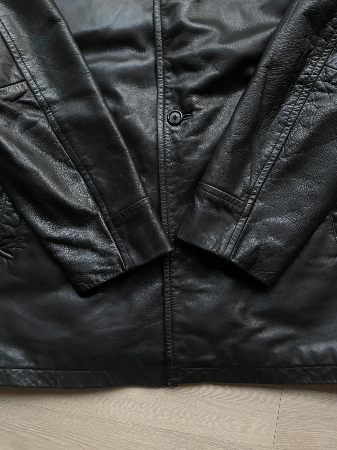 90s 올드갭 레더 카코트 gap carcoat 상품이미지5