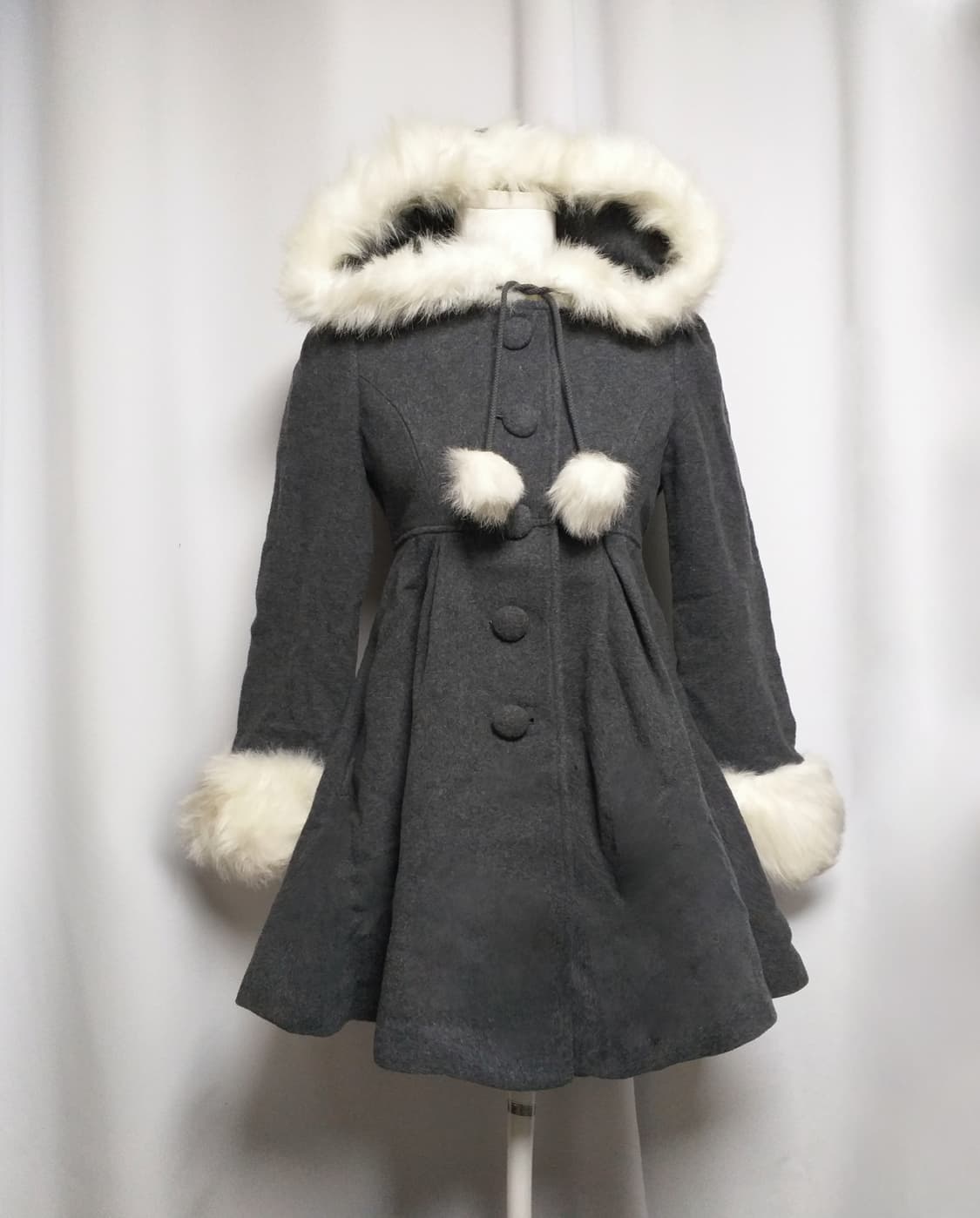 빈티지후드코트원피스 달천대장y2k 히메로맨틱갸루 캐캐체 핀터깔 로리타자켓 상품이미지1