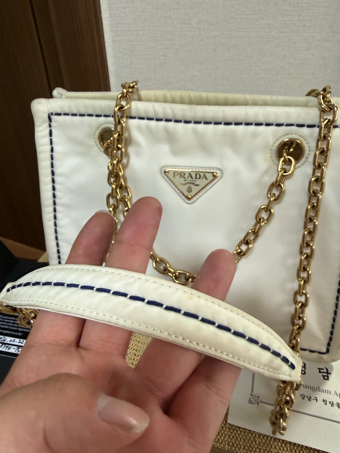 프라다 나일론 숄더 체인백(정품)!!! 상품이미지3