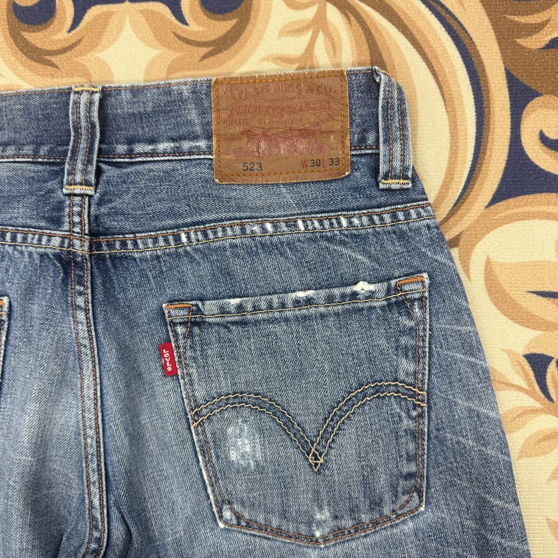 (30)리바이스 Levis 523 데미지 워싱 데님팬츠 상품이미지2