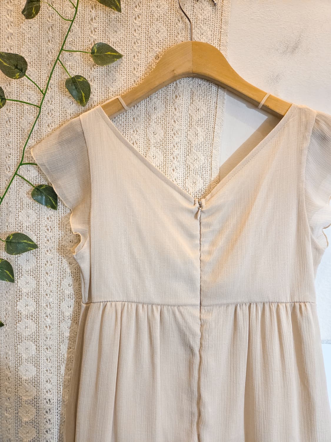 리본 쉐입 쉬폰 원피스 상품이미지5