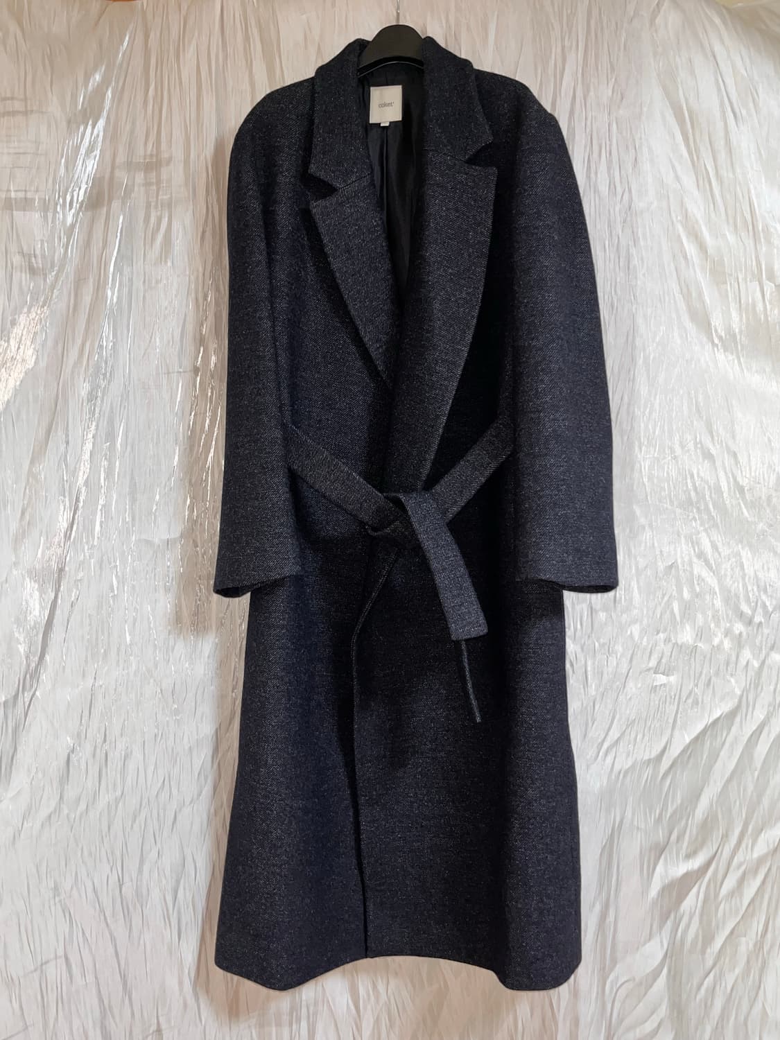 Coket 코켓 울 트윌 벨티드 코트 상품이미지1