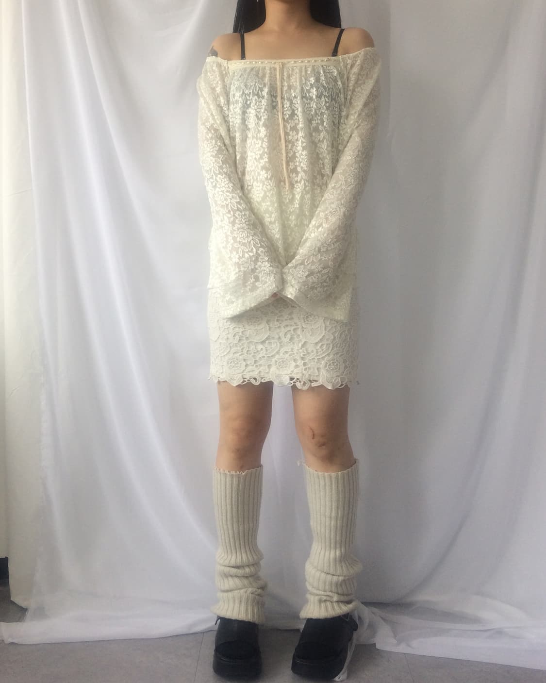 Crochet layered mini skirt 상품이미지4