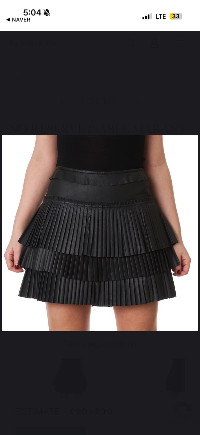  이자벨마랑 양가죽 스커트27 정품  상품이미지2