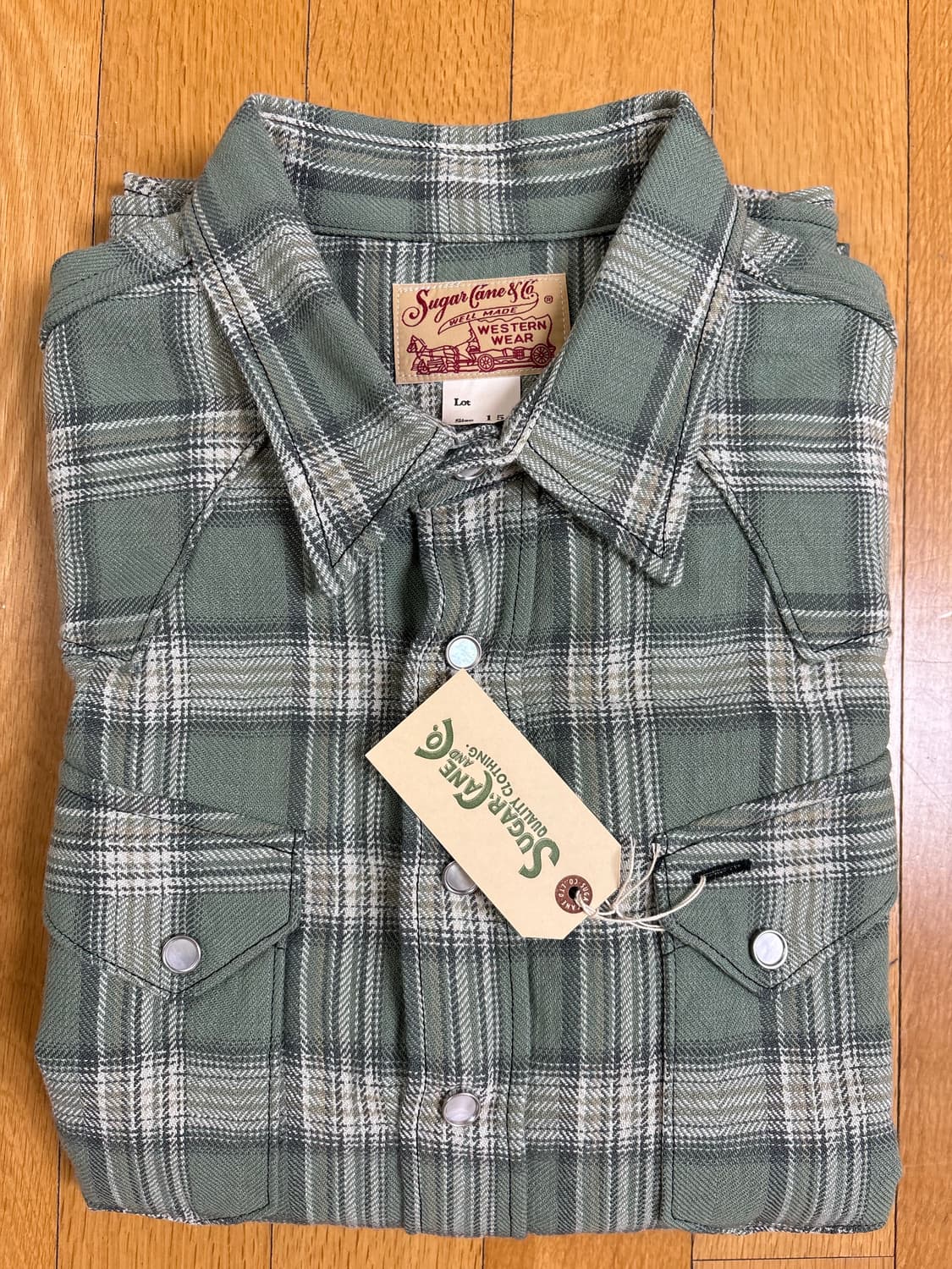 [슈가케인] 2026 SS 헤링본 체크 웨스턴셔츠 상품이미지6