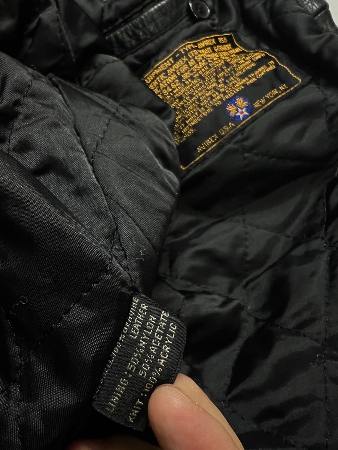 아비렉스 트랙필드 바시티자켓 가죽자켓 상품이미지6