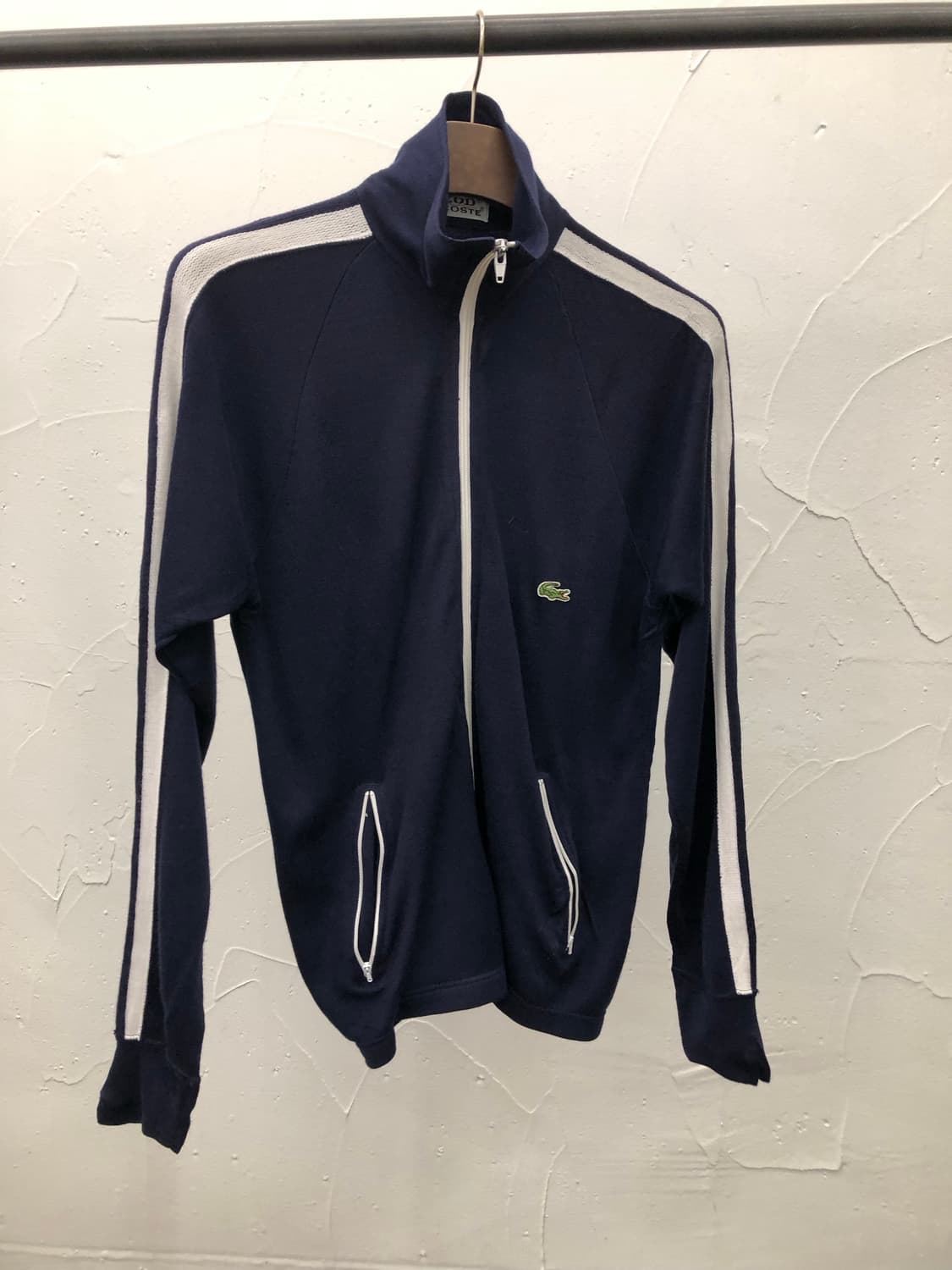 7-80s IZOD 라코스테 네이비 집업 상품이미지1