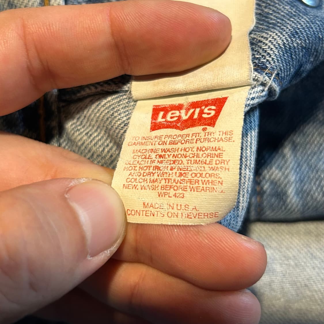 M) 리바이스 90s USA 청 데님 트러커 자켓 상품이미지8