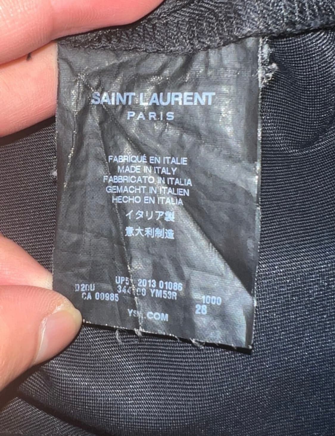 생로랑 13 블랙데님 28사이즈 D01  상품이미지3